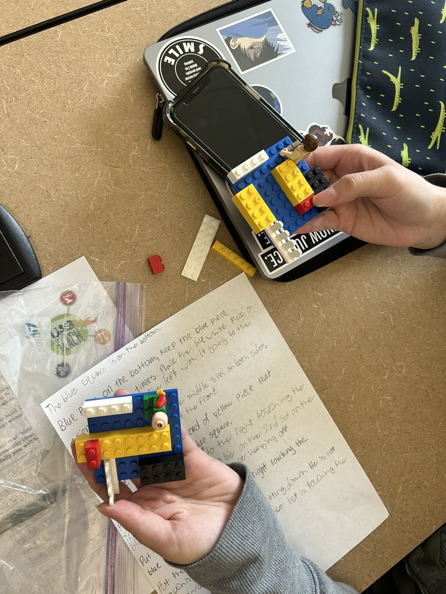 UABTeach's tweet photo. Our students learning the importance of clear and precise instructions while having fun constructing masterpieces. Some were very close… LEGO!!
#UABTeach #STEM #TeachTuesday #WriteItDoIt https://t.co/qRIACWm6XZ