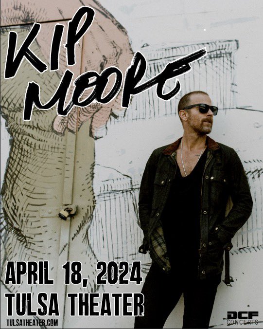 See you in April, Tulsa! Get presale tickets starting Thursday 2/8 from 10am-10pm using code: KIPMOORETULSA All tickets on sale Friday 2/9 at 10am kipmoore.net/tour/#/