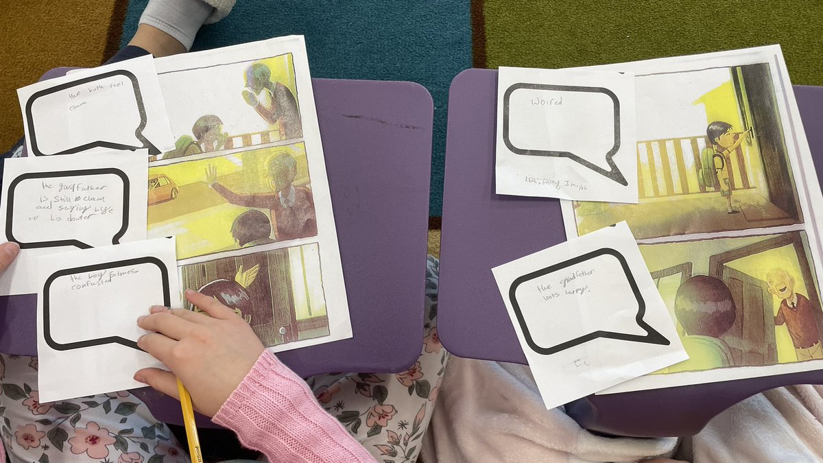 PESlibrarymedia's tweet image. We are becoming Young Authors at #OurPES. Students wrote character’s thoughts, feelings and dialogue for the book Drawn Together. #ccslibrarymedia #ccsdigitallearning