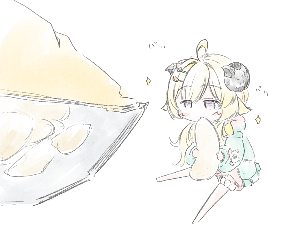 角巻わため 「#つのまきあーと 」|鶏ぽんのイラスト
