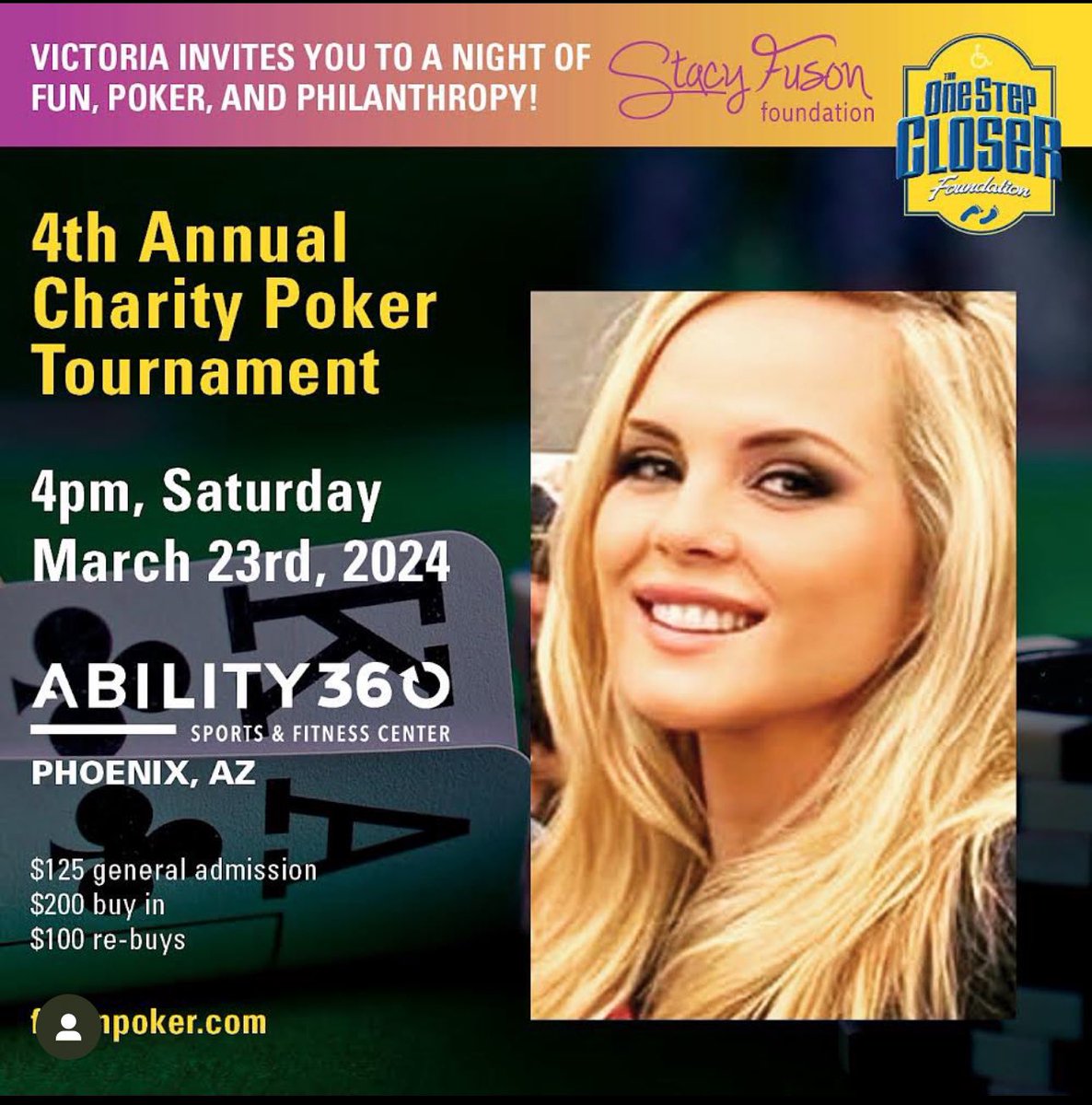 Help support our Rogue Bunny @vitaminsbystacy and her foundation by visiting the link below! A few #RogueBunnies will be in attendance including @NFTBUNNY and @AlyWaite & @RPomplun 🔗Fusonpoker.com