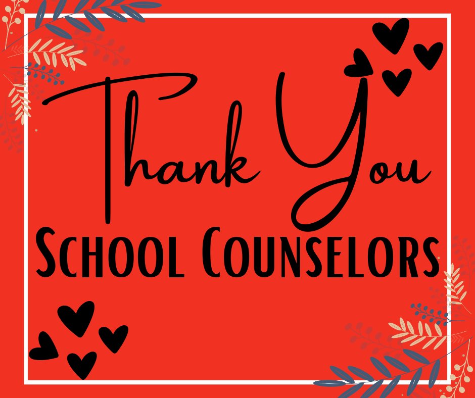 We are grateful for our amazing school counselors who guide, support and inspire students daily. Your dedication makes a difference! #SchoolCounselorAppreciationWeek #ThankYouCounselors