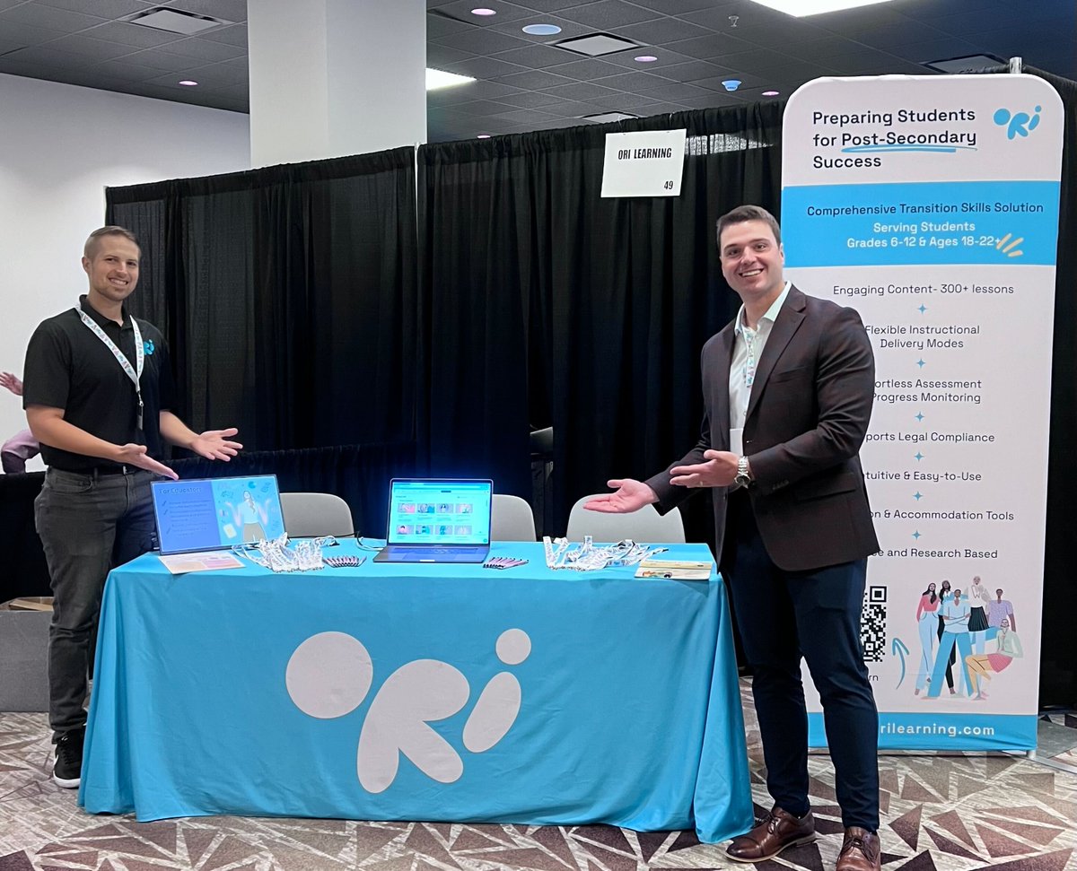 👀Views from the Ori Learning stand at this year's TCASE Great Ideas Conference! 

✔️Stunning Ori Learning swag!
✔️Wide smiles from Page and Cole!
✔️Free drinks tickets for our happy hour event on hand!

Come meet us at booth no. 49! 

#TCASE