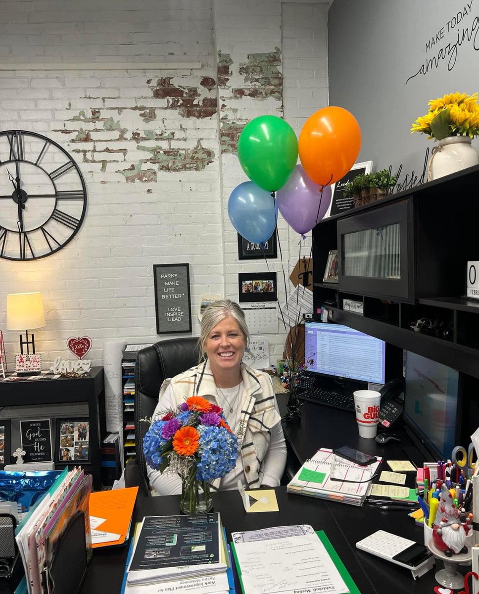 THANK YOU SO MUCH to my team for the beautiful flowers, treats and kind words!🩷2️⃣9️⃣🎉 ⭐️ Happy Work Anniversary! Cheers to our remarkable Director Trisha Crosby Tackett for enriching our community with your tireless efforts and passion for parks and recreation for 29 years. 🌷💕