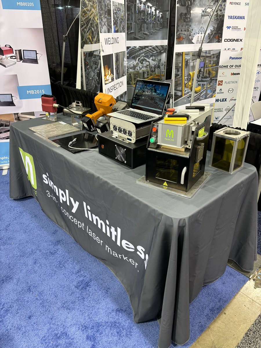 TochoInc's tweet photo. #IMEWest2024 starts today! In booth 4548 & displaying our #MarkinBOX Electric Pin Markers, #Battery powered #Patmark #PinMarking units, our #Automated #Patmark_Robot pin marker, & #MarkinLASE #LaserMarking solution.
#DotPeenMarking #LaserEngraving #Engraving #automation https://t.co/96ZaJh3ms3