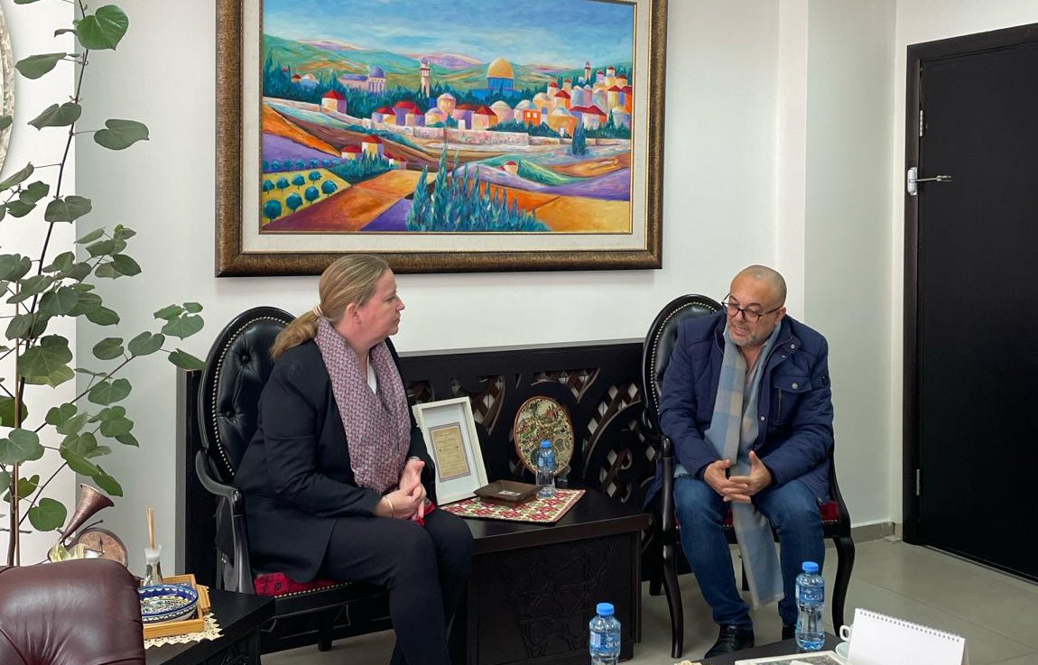 Art reflects our emotions, reflections and experiences. Art can lift our spirits and offer hope. It is always inspiring to meet PA Minister of Culture, @atefabusaif. Norway is proud to support the Palestinian Cultural Fund