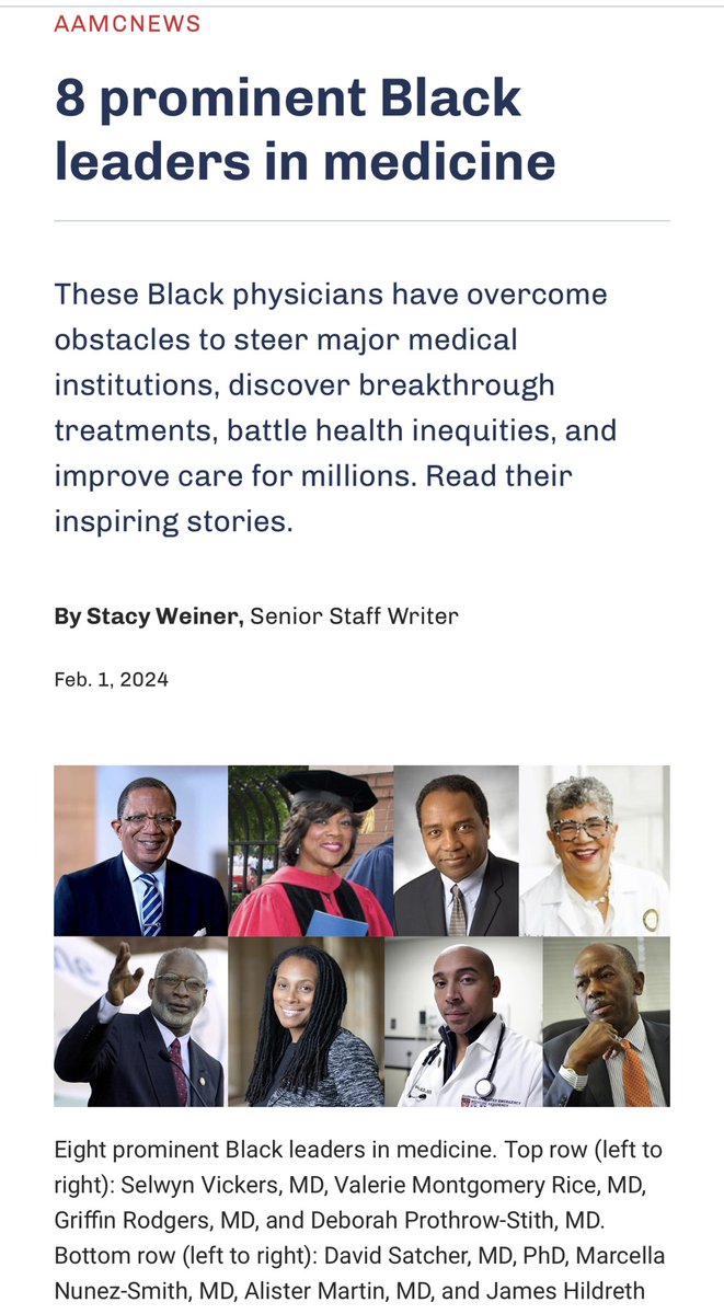 “A clear vision drives Alister Martin, MD, MPP: Doctors should aspire to treat not only patients’ bodies but also the broader body politic.” Thank you Association of American Medical Colleges @AAMCtoday for including me on the list of 8 prominent Black leaders in medicine. I’m..