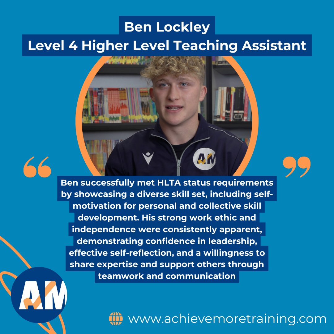 AchieveMore5_'s tweet photo. Ben Lockley, originally from Ysgol Esgob Morgan in Denbighshire, but now of Ysgol Gogarth in Conwy Council  completed his PE and School Sport Apprenticeships in 2021/22.   Over the last year Ben has now secured the Level 4 Higher Level Teaching Assistant (HLTA) Status. This enables him to take small groups of learners himself for specific teaching and learning activities.   The Feedback from his HLTA assessors in GwE was outstanding. Well done Ben👏  Find out more here - https://t.co/kPDXg4lqOJ  #NAW2024

@esgobmorgan @ysgolgogarth @NFAFootball_ @DenbighTownFC @ApprenticeWales @BBCapphub @YsgolTudno1 @YsgolGlanMorfa