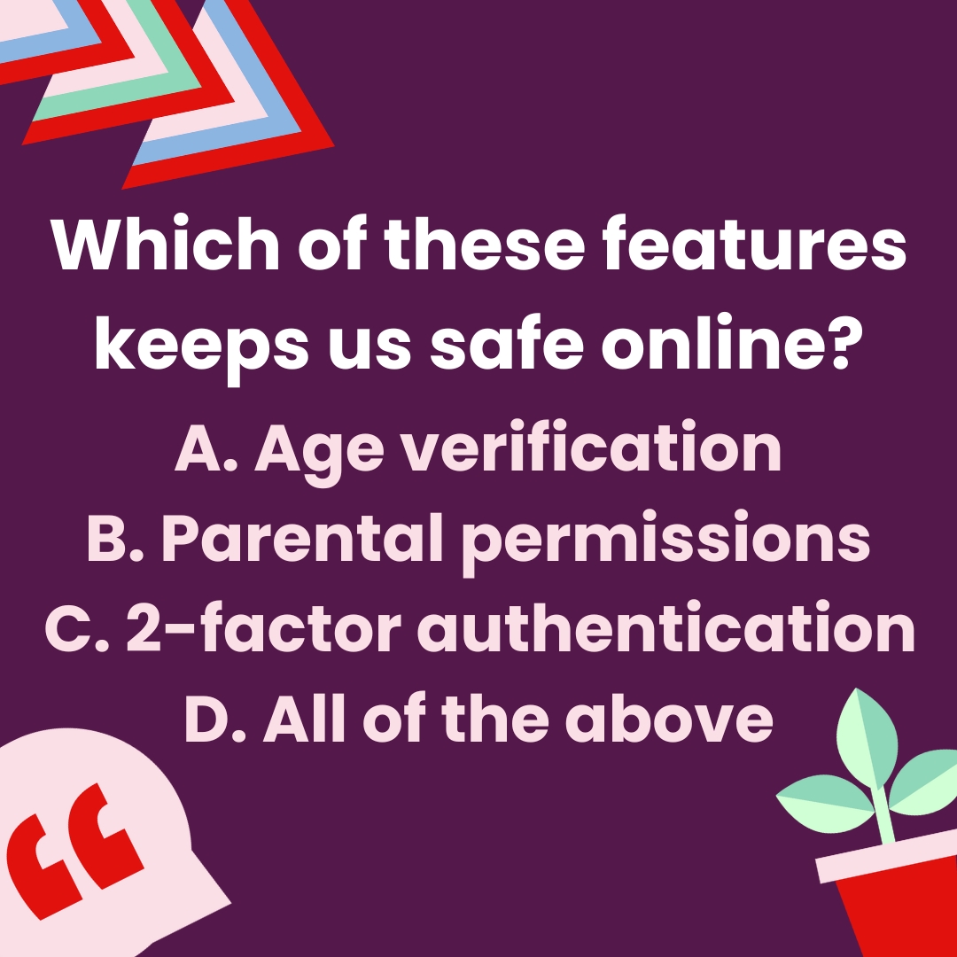 It's #InternetSafetyDay! Do you know how to stay safe online? Take our quiz to find out - read the questions in the images and put your answers in the comments!🔓 Our online safety activities created in partnership with @GoogleUK are free to download: girlguidingshop.co.uk/products/brows…