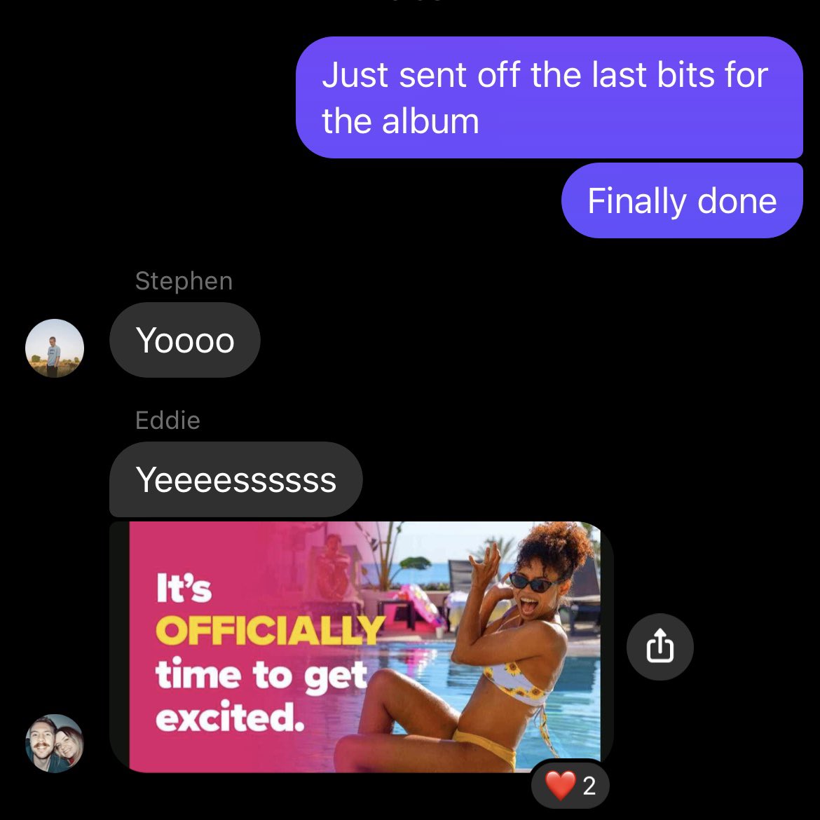Sent the last song from our album to be mixed today! The group chat went wild! Playing our new songs at two great gigs in March: 20.03 - s/ @BullTheBand at @thecluny 29.03 - London Indie-Pop Weekender at @CavendishArms 🎟: linktr.ee/mtmisery