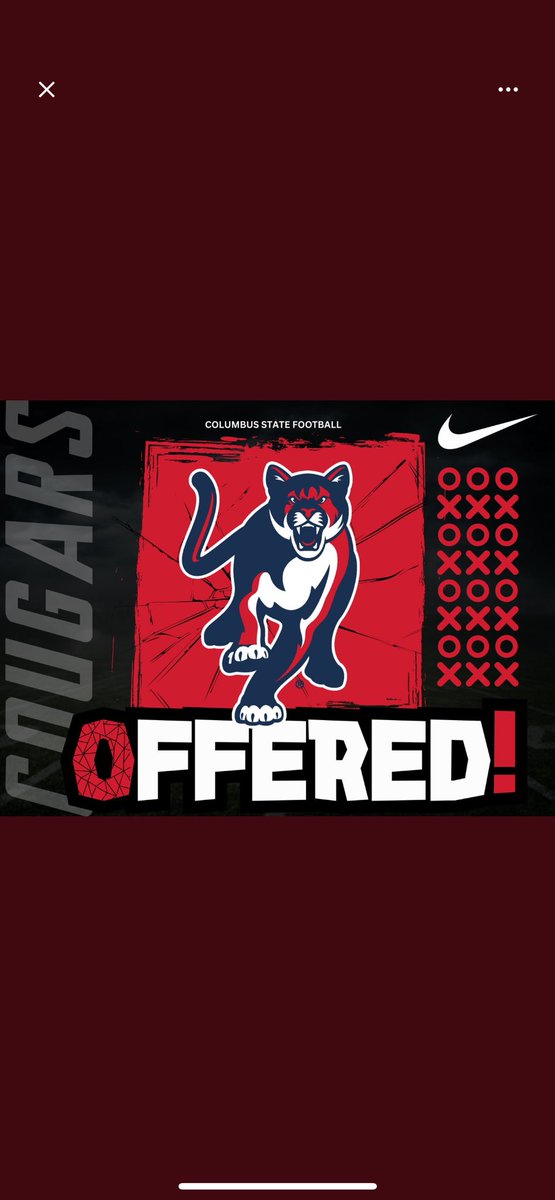 Beyond blessed to receive my 1st offer really appreciate you. all i needed was a chance!! @ColumbusStateFB