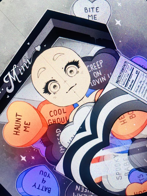 🕸️🩶 VALENTINE COUNTDOWN 🩶🕸️

            Featuring: SPOOKY !

For those haunted hearts who love all things spooky all year long - who are Creepin' It Real this holiday and showing it off~

           • Coming This Friday • 