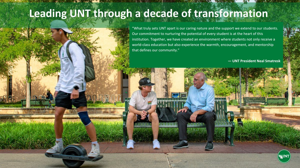 After 10 rewarding years, I’m stepping down as UNT’s president Aug. 1. I’m overwhelmed with gratitude for the remarkable journey we’ve undertaken together, and I’m proud of how #UNT has become nationally recognized, the fastest-growing university in Texas, and a place where