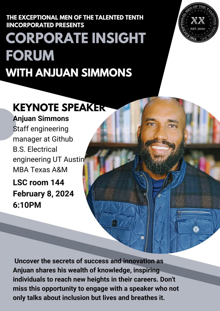 Talented_X's tweet photo. M.I.D week is officially underway, we’ve  got a lot of fun and insightful events planned for the rest of the week.✖️✖️

Come and see how important inclusion is in the workplace with Austin Dixon and learn the secrets of success with Anjuan Simmons.

MID week official line up✖️✖️: https://t.co/sxlYS0ybPe