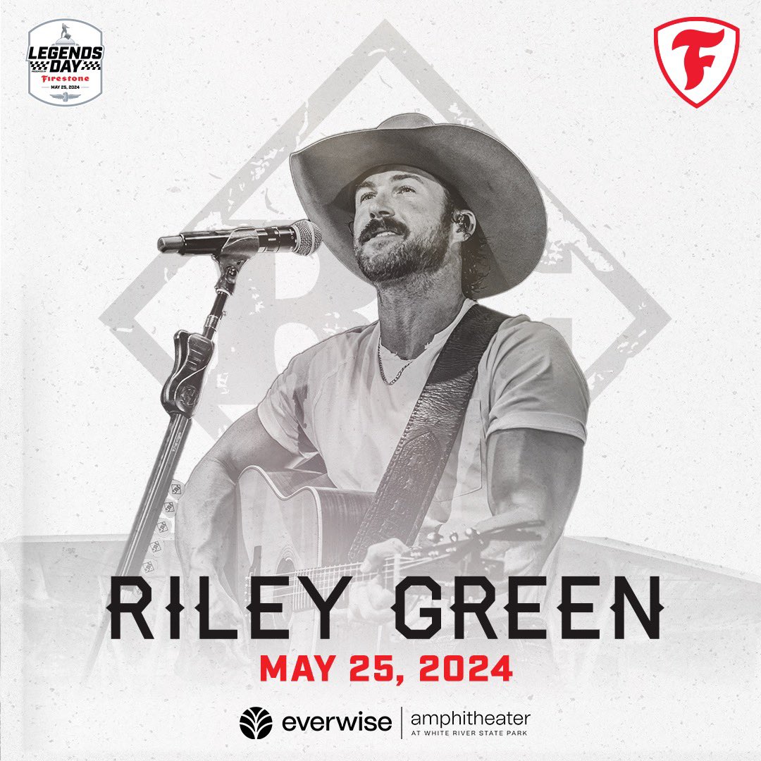 Hope y’all are ready for racing season…I’m performing ahead of the Indy 500 at the 2024 Indy 500 #LegendsDay Concert on May 25. Tickets go on sale to the public Friday at 10am but you can get presale tickets tomorrow at 10am. Sign up to get the code. rileygreenmusic.com/sign-up