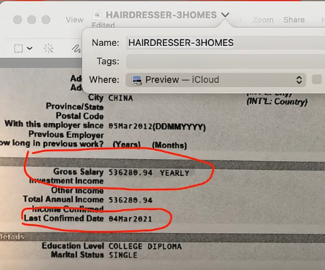 Tablesalt13's tweet photo. Welcome to Toronto Real-estate

Where a single hairdresser from China owns three homes and draws a $540,000 salary working remotely for a Chinese medical company. 

Source: https://t.co/WNuIKpvP1h https://t.co/j60Is75noU