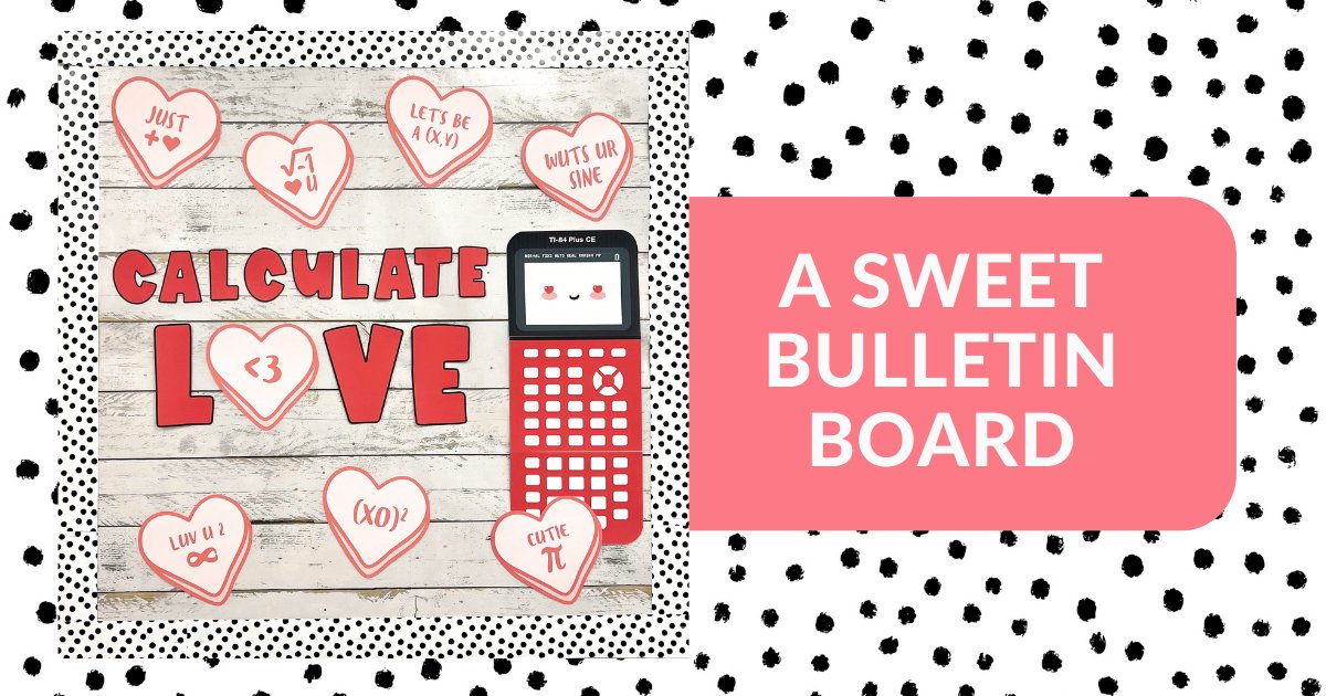 TICalculators's tweet photo. Valentine's Day buzz is here! 
🐝 〰️ 💕〰️ 💕〰️ 💕 〰️ 💕 〰️ 💕 

#SpreadMathLove in your classroom with sweet activities, decorations, Mathentine's and more! https://t.co/cL6emC1VVH

🐝 〰️ 💕〰️ 💕〰️ 💕 
Will you bee ours? 😘 

#Valentines #math #teacherideas #iteachmath https://t.co/hBFbZIa3ja