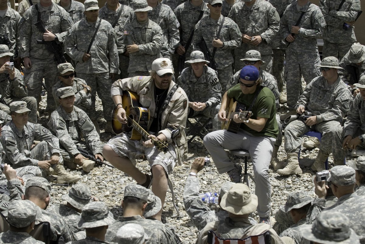 It is with heavy hearts that we mourn the passing of Toby Keith, a beloved friend and supporter of the USO. Our hearts are with Toby's family, friends, and fans. Rest in peace dear friend.
