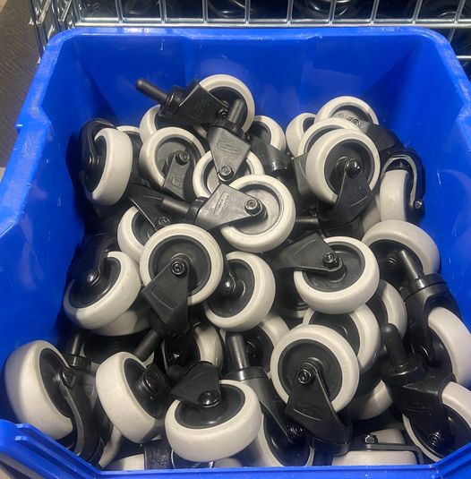 AccessCasters's tweet photo. ⭐️Now in stock! : 3-Inch Black Plastic Mop Bucket Casters! ⭐️ Designed for use on Rubbermaid® mop buckets, these polymer casters with an integrated socket make replacements a breeze. Say goodbye to the hassle of dragging heavy buckets around. Upgrade your worn-out casters today! https://t.co/J9z4E6vUvI
