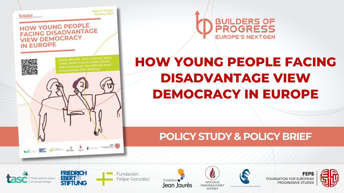🧑‍🤝Are young people really disinterested in democracy? We surveyed over 100 young people from 🇮🇪 🇵🇱 🇪🇸 🇭🇺 🇫🇷 and unpacked myths on how young people facing disadvantage perceive democracy in our new policy study ⤵️ bit.ly/YouthAndDemocr… 1/🧵