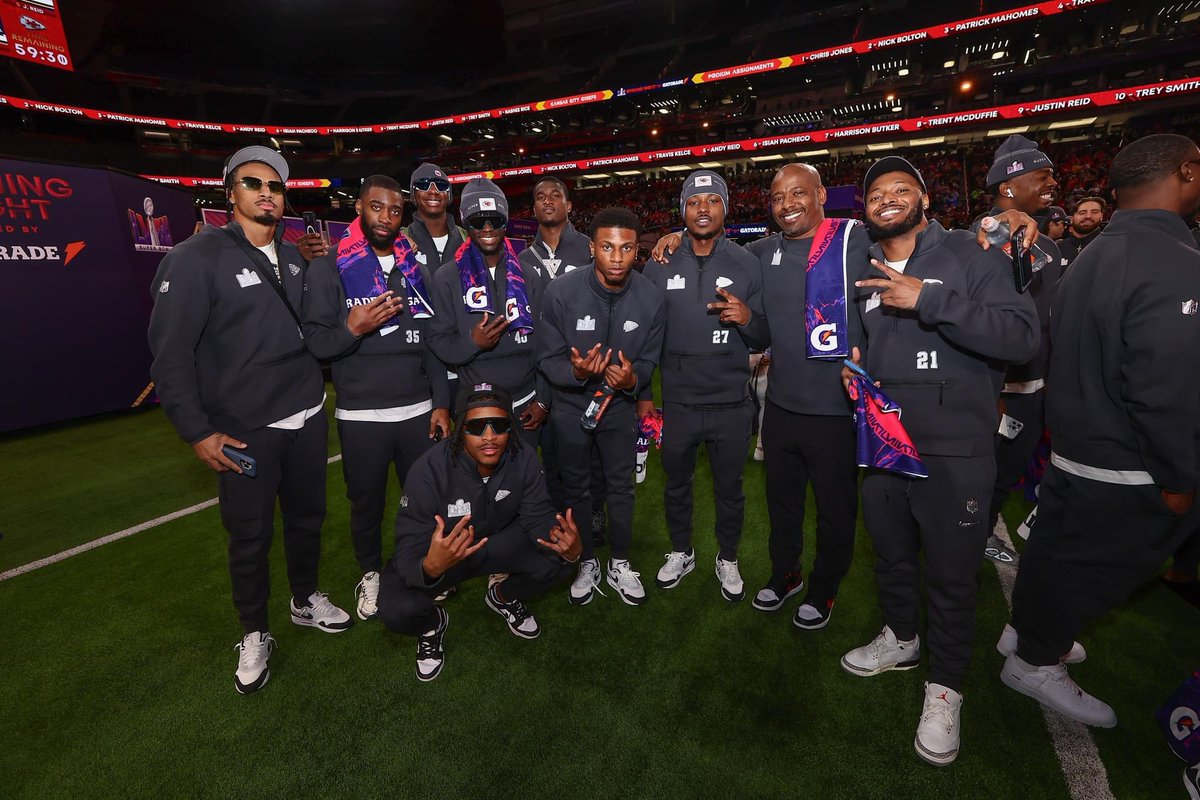 Laney Alumni, Jaylen Watson (35) with The Chiefs on Super Bowl Opening Night‼️ Congrats on making it to back to back Super Bowls‼️ #BLVDBuilt #ProtectTheBrand #StayTrue