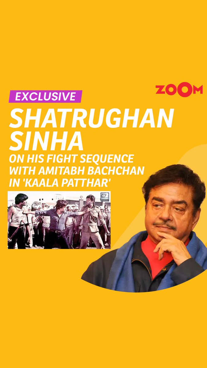 ZoomTV's tweet photo. Watch full video here: https://t.co/40kUA5wMQQ
#zoomtv #shatrughansinha #fightsequence #amitabhbachchan #shashikapoor #kaalapatthar https://t.co/xJLJL4QJ8o
