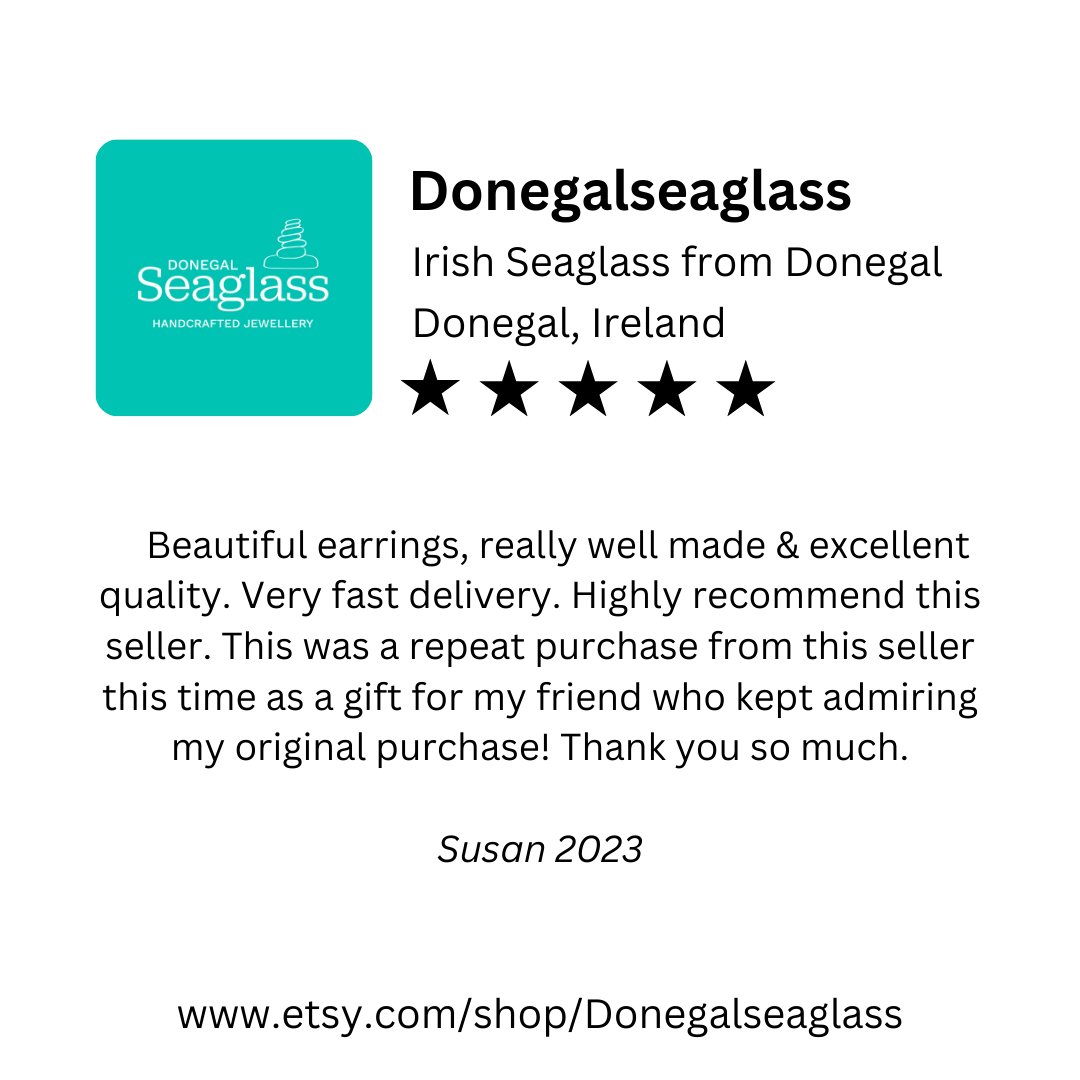 You can take a look at my customer reviews in my Etsy Shop.
Thanks to all customers who have left a review of their purchase - it is very much appreciated. #Etsyireland #Etsyjewellery