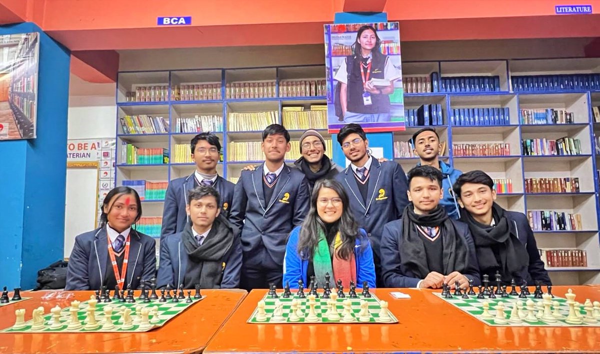 chessbasenepal's tweet photo. Current Women’s National🇳🇵Chess Champion WFM Sujana Lohani played a simultaneous exhibition against 5 opponents today at Bridgewater International College Kathmandu, and she won all the games.
#Chess #SimultaneousChess #ChessinNepal #ChessBaseNepal
Photos: FA Dipesh Giri https://t.co/B2s4y6lvTr