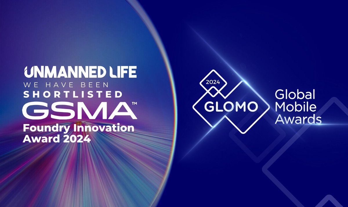 unmanned_life's tweet photo. 🚨News Alert! Unmanned Life has been shortlisted for the #GLOMOAward in the GSMA Innovation Award category! ✨Together with AWS and Liberty Global , drones orchestration were deployed with 5G and Edge Compute in Port of Antwerp🚀Join ceremony on Wednesday, 28th February at MWC24! https://t.co/Kgwg1EYyVu