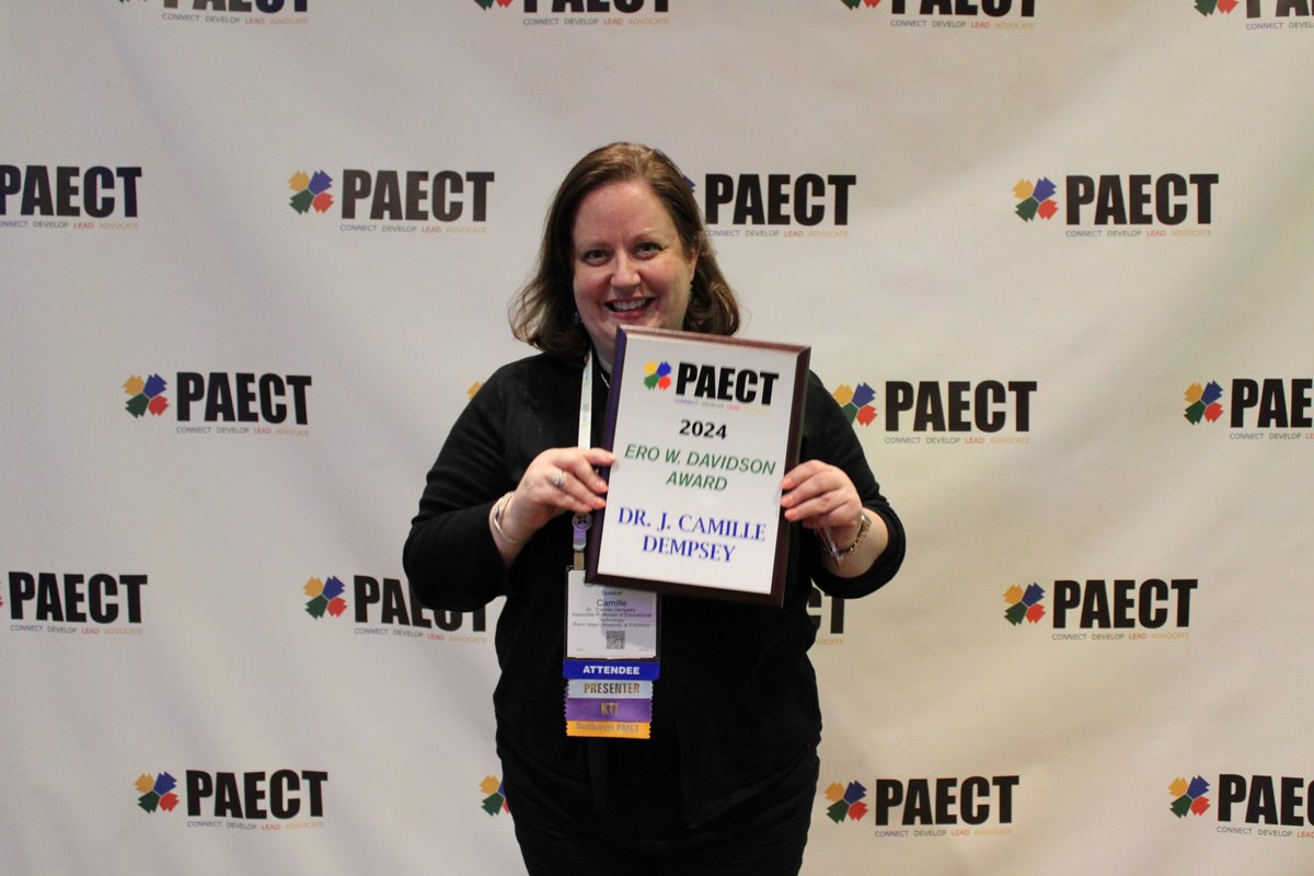 PAECT (@paect) on Twitter photo Congratulations to Dr. Mary Agnew for winning the 2024 Chief Technology Officer Award. Congratulations to <a href="/DrVirtuality/">Dr. Camille Dempsey</a> Camille Dempsey for winning the Ero W. Davidson Award. Congratulations to Dr. Mary Agnew for winning the 2024 Chief Technology Officer Award. Congratulations to <a href="/DrVirtuality/">Dr. Camille Dempsey</a> Camille Dempsey for winning the Ero W. Davidson Award.