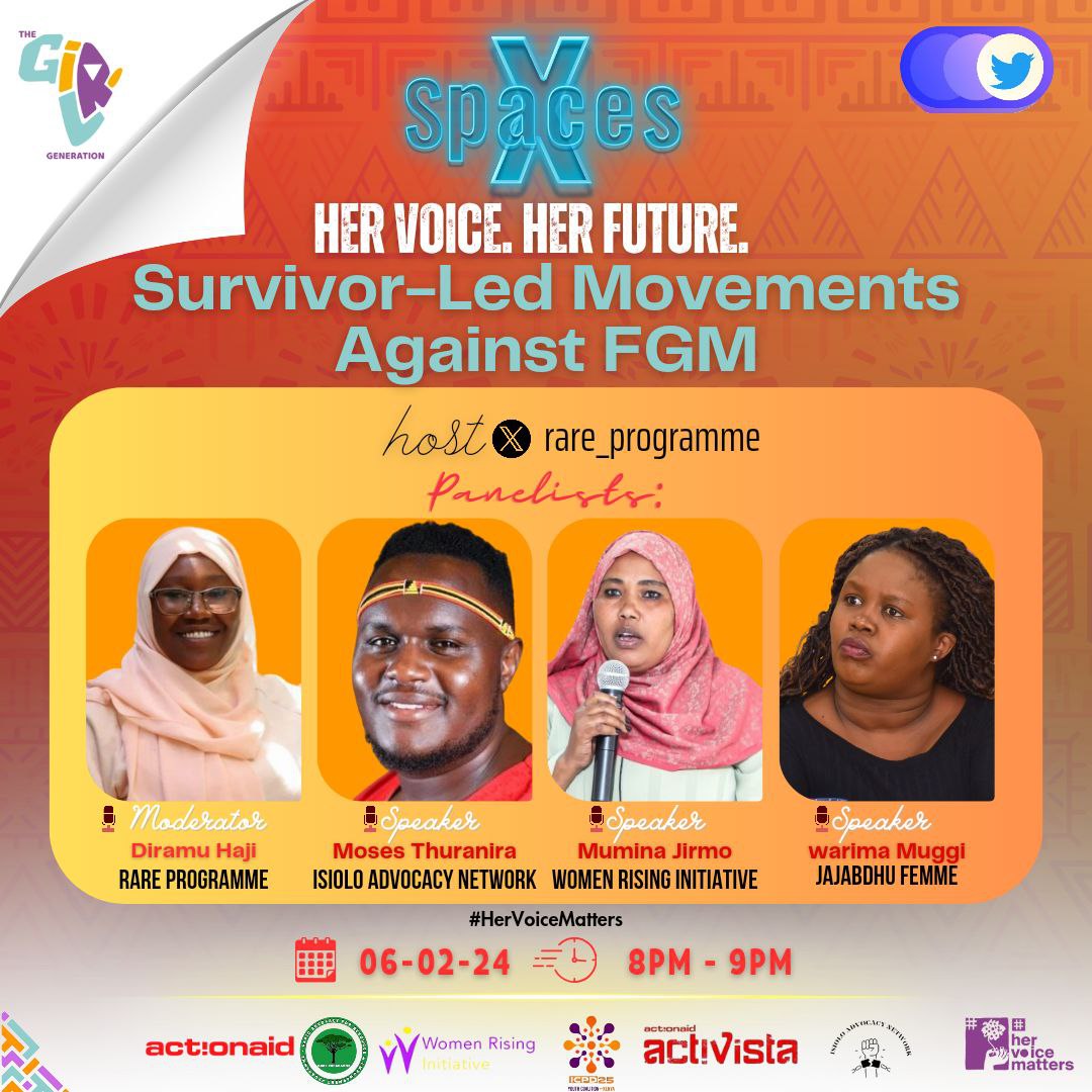 Join the conversation that matters!  

Let's amplify #HerVoiceMatters, unite against FGM, and champion change. Together, we make a powerful stand: bit.ly/4857Iiy

#EndFGM #HerVoiceMatters #ZeroToleranceFGM