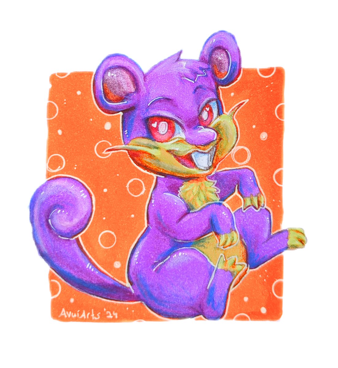 AvuiArts's tweet image. # 19 Rattata

Yay for cute rat Pokémon!

 #pokemon #pokémon #kantopokemon #birdpokemon #pokemonfanart #pokemontcg #pokemonart #rattata #raticate