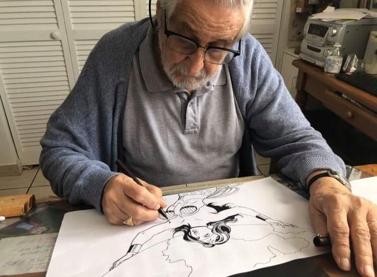 Hackatao's tweet photo. It was in the autumn of 2020 when @Jose_Delbo  suggested we collaborate with him. The idea of working with a legend who made comic book history immediately captivated us. During the process, we felt his enthusiasm and passion and said to each other: 'we too want to reach his age by continuing to make art, experimenting with new mediums with the same passion and humanity'. 
This is the lesson he passed on to us. Thank you Jose!