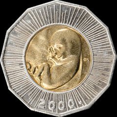 Sachinettiyil's tweet photo. Croatia is not only stars in soccer, it is also a pro-life country. This is a Croatian coin called Kuna. The coin shows an image of an unborn baby. This special coin edition was issued in 2000. https://t.co/dJwl5i48Gg