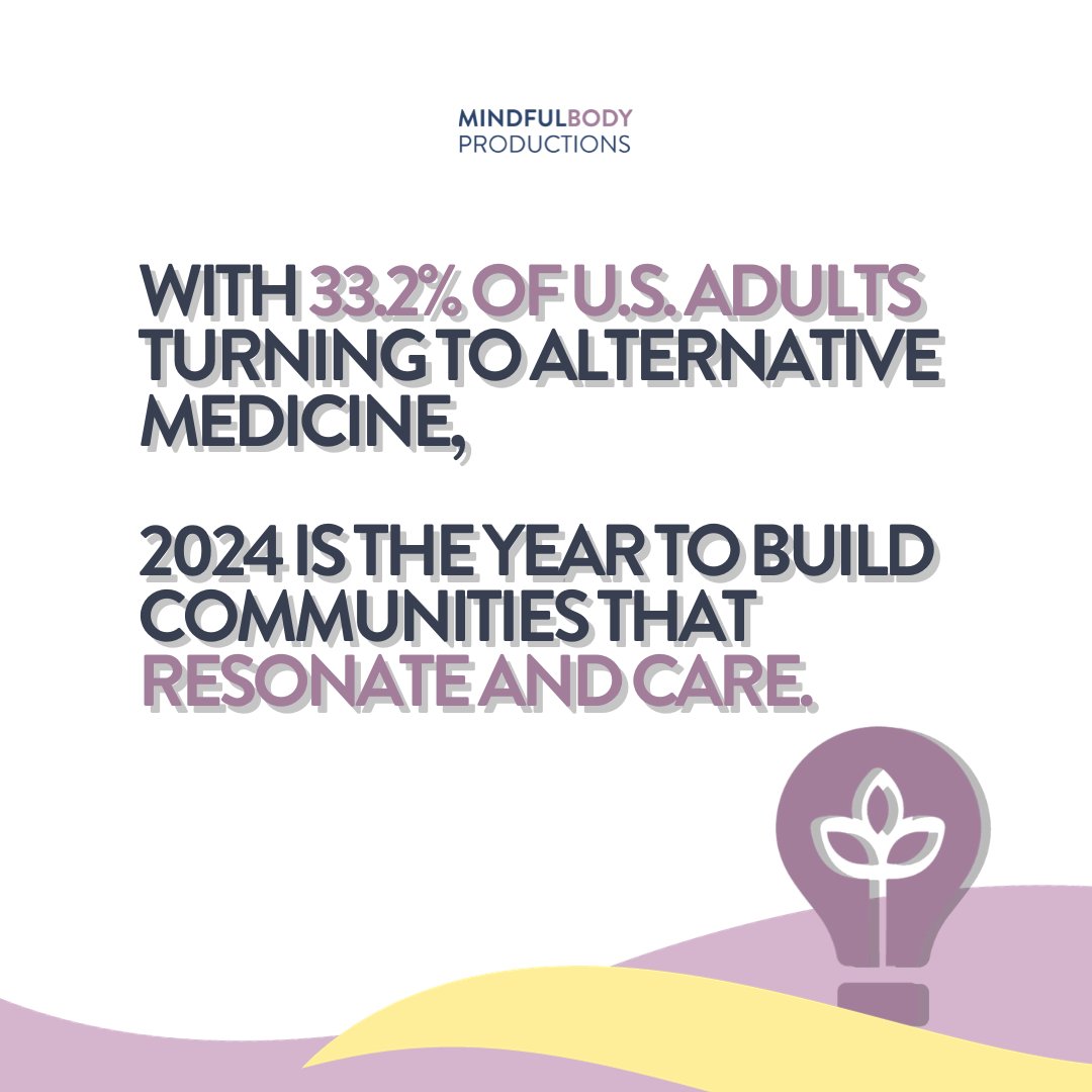 🌿 With 33.2% of U.S. adults choosing alternative medicine, 2024 marks a new era of community and care in wellness.
 
Let's build spaces that resonate. 

➡️ Dive into strategies for alternative clinics. Get our e-book!

#AlternativeHealth #WellnessCommunity #EmpoweredHealing