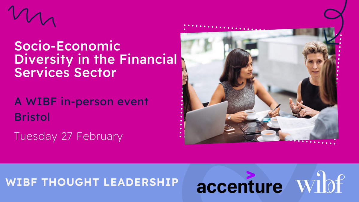 Join us with @Accenture to bring you another breakfast panel event in our series, exploring the role we play as individuals in large corporations aiming to increase Socio-Economic Diversity. There will also be the opportunity to network and meet some of the WIBF Bristol,