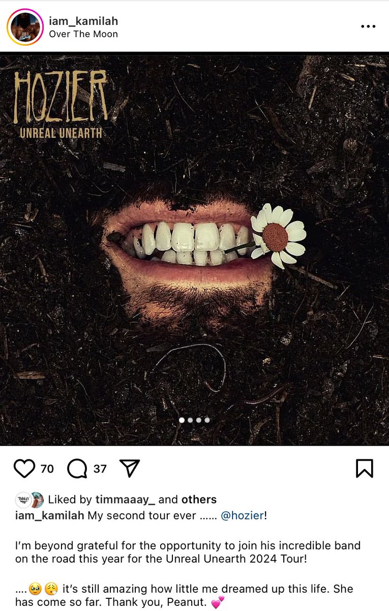ashfolarin's tweet photo. Now that she has officially announced, i can scream about how talented my sister is again.

🗣️🗣️🗣️MY SISTER IS GOING ON A WORLD TOUR WITH HOZIER!!!! 😭😭😭 https://t.co/Qkl27mqEDG