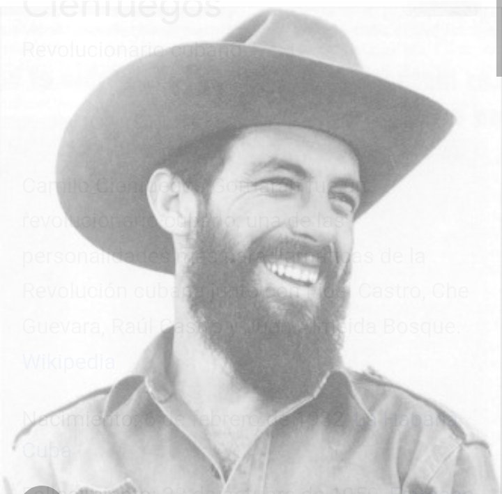 OrlaMartin84282's tweet photo. @CdiRbolivar no nos dejaremos confundir por las campañas hechas por los enemigos de la revolución.... 92 aniversario del natalicio de Camilo Cienfuegos @cubacooperaven @Cubacooperabol2 
 #CamiloVive #CubaPorlaVida https://t.co/hPbDpcqSsF
