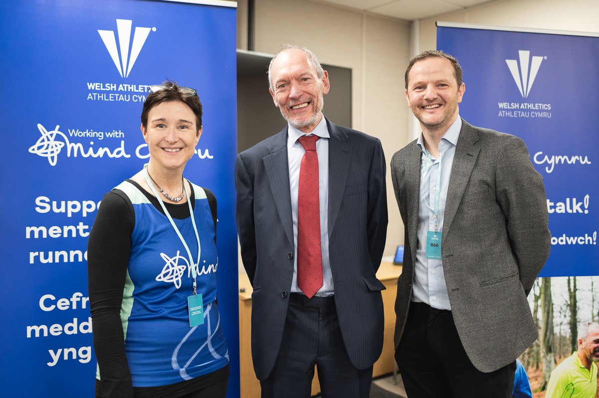 Diolch yn fawr @JGriffithsLab for hosting us @SeneddWales this morning to launch our new two-year partnership with @MindCymru. This support will help us raise awareness and spread the word about the positive impact running can have on people's mental health.🙏💙