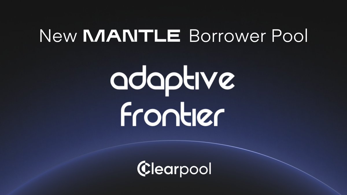 🚨New Borrower Pool Alert! 🚨 🚀 The pool has been launched on the  @0xMantle Market by #AdaptiveFrontier — a crypto-native trading firm and  liquidity provider. 🌟 During the boosted yield campaign, users