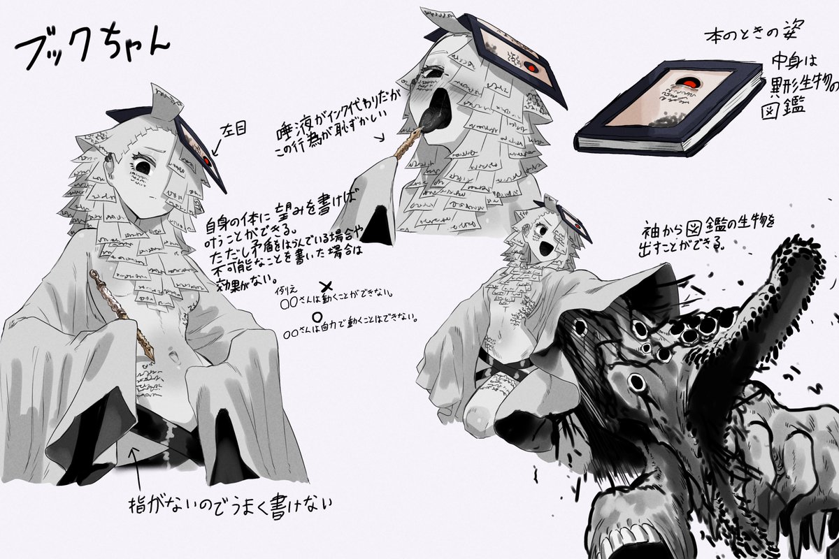 ブックちゃんのちょっとした設定みたいなの 