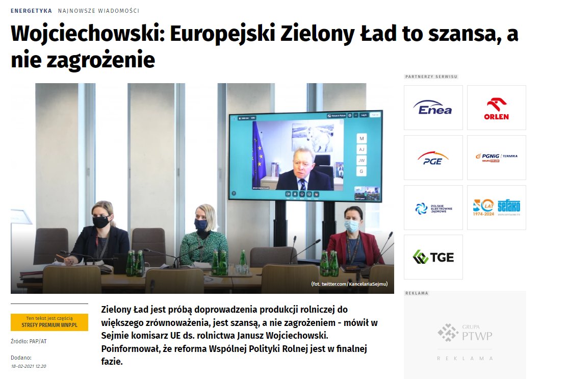 dementorzy's tweet photo. #AbsurdyPiS-Czy komisarz ds. rolnictwa @jwojc doprowadził do protestów rolników w UE?
PiS promował PiS krytykuje?
Słusznie @PZgorzelskiP podkreśla (https://t.co/YS5h8LePVT), że to Wojciechowski promował i odpowiada za Europejski zielony Ład (źródło 2021r. https://t.co/e15vim8psn) https://t.co/Dy71NXHhmE