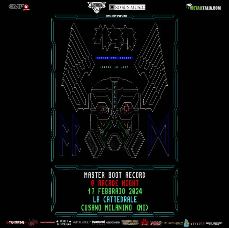OOOH_Events's tweet photo. Si avvicina il party di Carnevale Master Boot Record in concerto a La Cattedrale sabato 17 febbraio
Prevendite: https://t.co/22iLTylGAW

#OOOHEvents #MasterBootRecord #LaCattedrale #ArcadeNIght #Carnevale https://t.co/56VKc5xEci