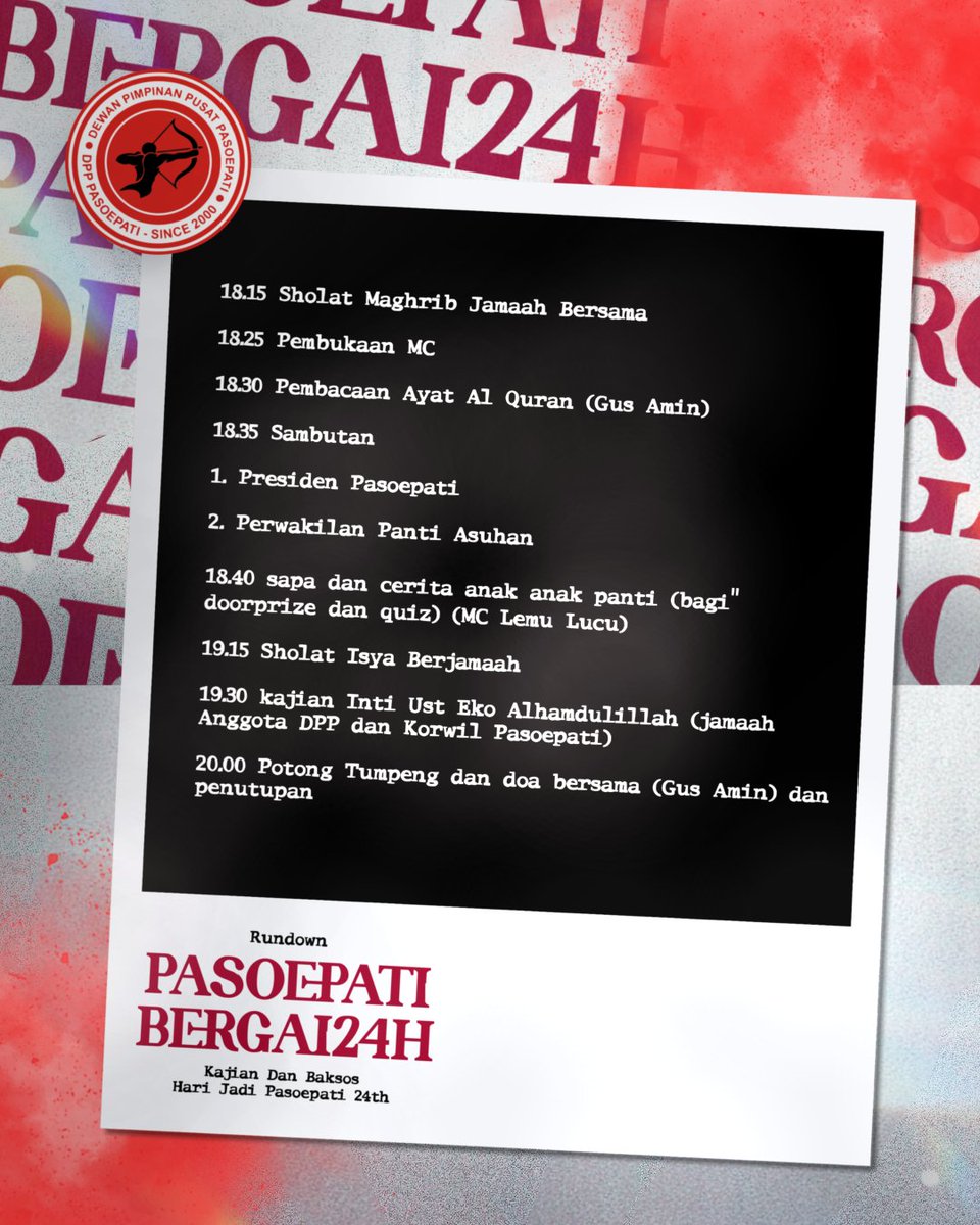 Mengajak kawan semua untuk berbagi kebahagian, pada hari dimana hari tersebut sangat teramat istimewa bagi kita. 

#PasoepatiBergai24h