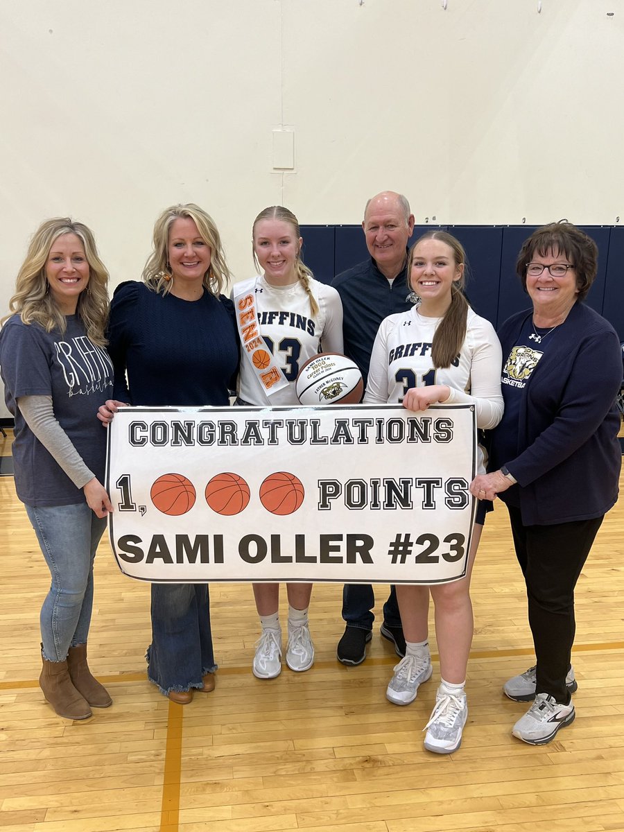 Bri Oller (@bri_oller) on Twitter photo Congrats to Sami Oller <a href="/ollersami_bball/">Sami Oller</a> for hitting her 1,000th career point by scoring 19 points in a win against Gibault Catholic. Sami, 6โ1 senior at Father McGivney Catholic HS is the 4th player to reach this milestone for the <a href="/FMLadyGriffins/">Lady Griffins Basketball</a>
<a href="/STLhssports/">STLhighschoolsports</a> <a href="/pgh_lisa/">PrepGirlsHoopsLisa</a> <a href="/IHSA_IL/">Illinois High School Association #IHSA</a> Congrats to Sami Oller <a href="/ollersami_bball/">Sami Oller</a> for hitting her 1,000th career point by scoring 19 points in a win against Gibault Catholic. Sami, 6โ1 senior at Father McGivney Catholic HS is the 4th player to reach this milestone for the <a href="/FMLadyGriffins/">Lady Griffins Basketball</a>
<a href="/STLhssports/">STLhighschoolsports</a> <a href="/pgh_lisa/">PrepGirlsHoopsLisa</a> <a href="/IHSA_IL/">Illinois High School Association #IHSA</a>