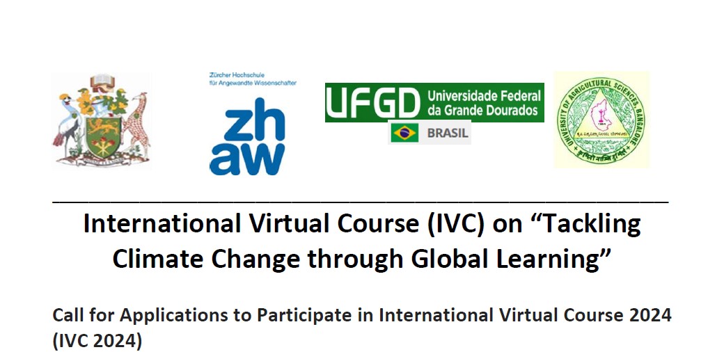 LarmatUon's tweet photo. We are seeking to recruit participants for the International Virtual Course (IVC) on “Tackling Climate Change through Global Learning” 
The deadline for submitting the motivation letter is 10th March, 2024.
https://t.co/K73pfoMNm3 https://t.co/rhzeO0byss