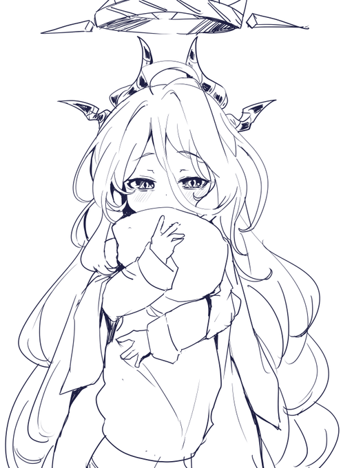 自室に帰ると疲れから目つきが悪くなるゲヘナシロモップマクラにして抱きたい 