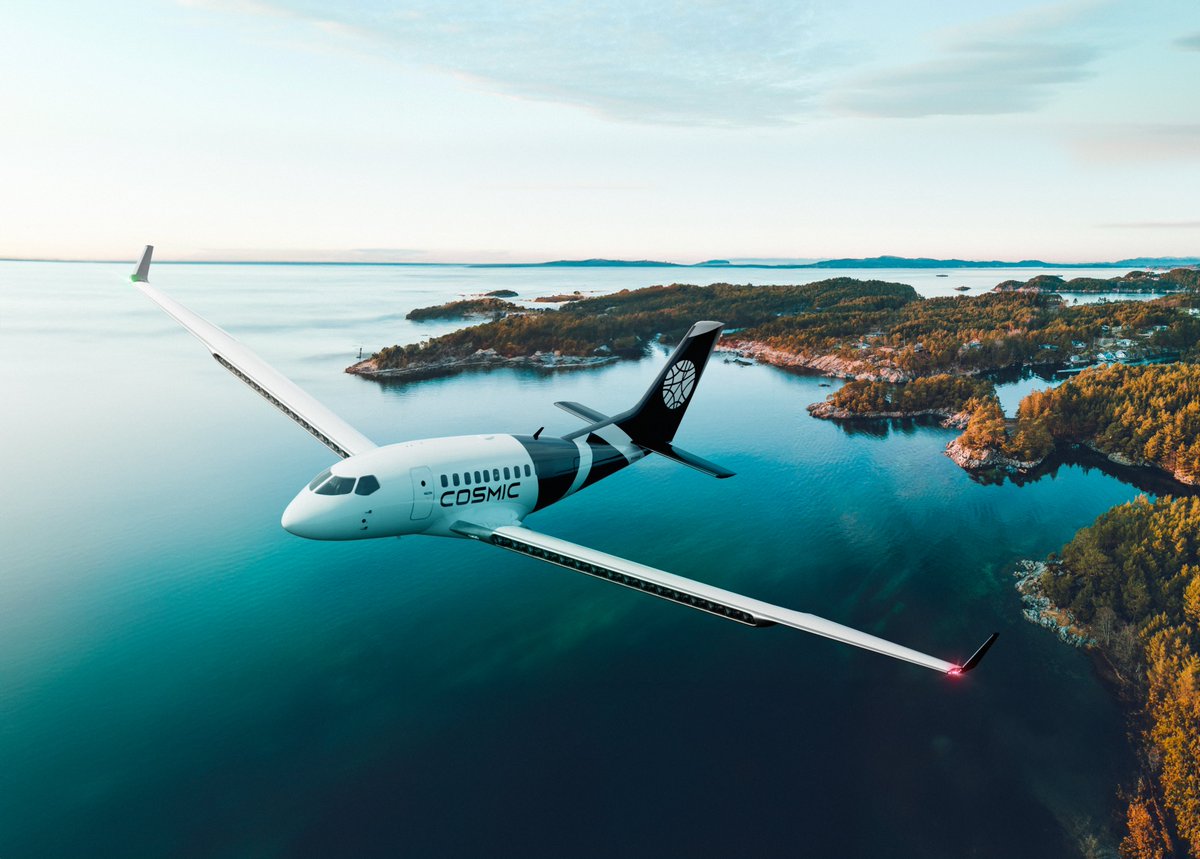 Massive congrats to the <a href="/cosmicaerospace/">Cosmic Aerospace</a> team for raising a $4.5 million seed round for their zero-emissions, all-electric passenger aircraft!

With a 1,000-km range, this zero-emission aircraft could cater to up to 50% of flights worldwide!

linkedin.com/feed/update/ur…