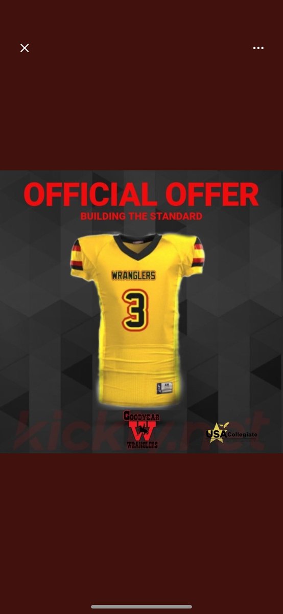 #AGTG I’m blessed to receive another offer from Goodyear wranglers