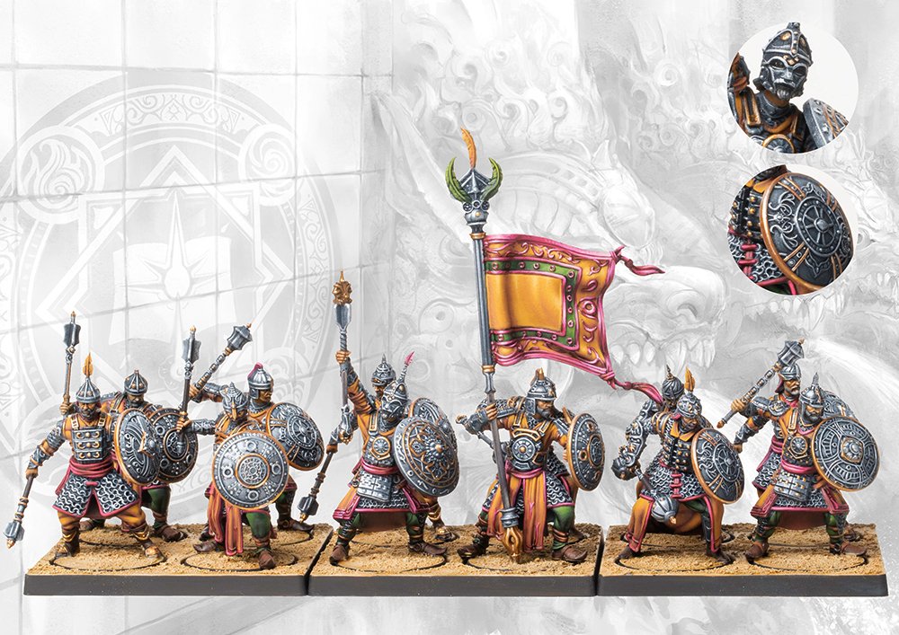 PBWargames's tweet photo. The Rajakur

Well equipped, thoroughly trained and highly motivated, the Rajakur infantry are the backbone of the Enclaves’ military might.

Available for pre-order:
https://t.co/HAEAzmxZzq

#Conquest #ParaBellumGames https://t.co/ZbbyRVYn5b